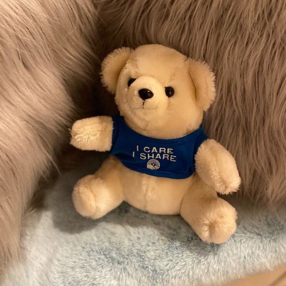 RARE vintage pfizer I care I share plush bear - Picture 2 of 5